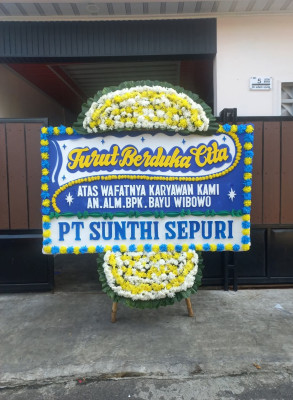 Papan Bunga Duka di Kastela